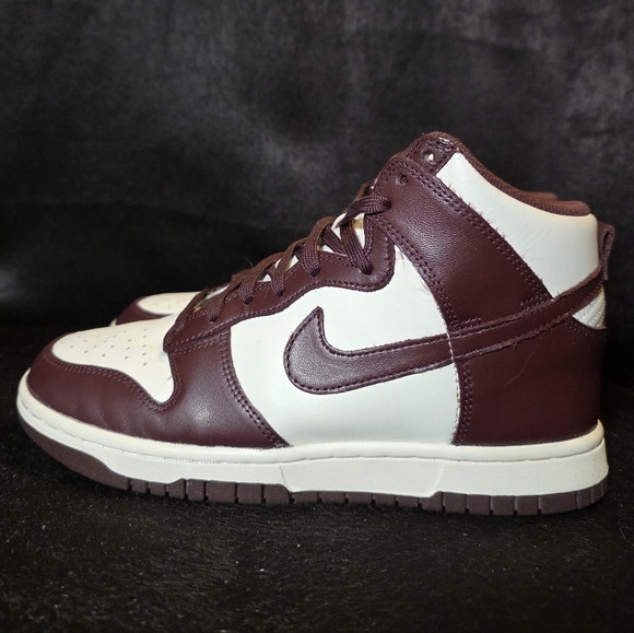 Nike Dunk High Maroon Womens Size 7 - Picture 5 of 8